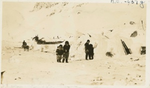 Image of Eskimo village- snow houses